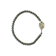 Silver rhinestone paddle bracelet