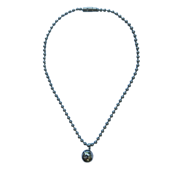 Silver Pickleball Necklace