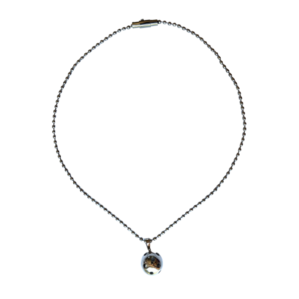 Silver Pickleball Necklace