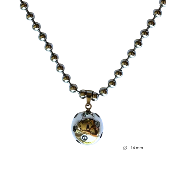 Collar de pickleball plateado