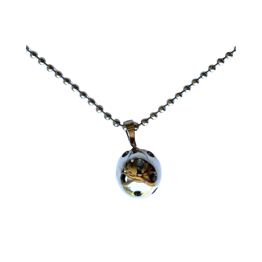 Silver Pickleball Necklace