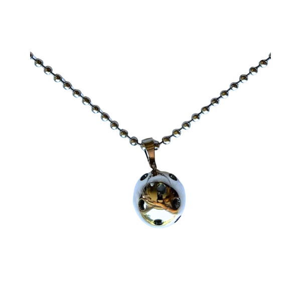 Silver Pickleball Necklace